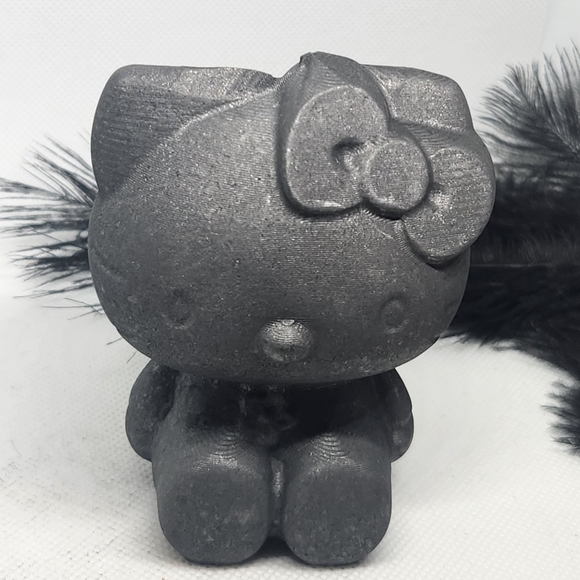 Large Shungite Hello Kitty Crystal Carving. Sanrio. - Picture 7 of 7